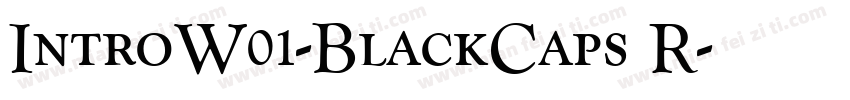 IntroW01-BlackCaps R字体转换